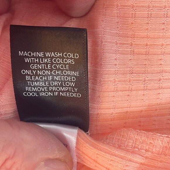 Torrid Soft Peach Embroidered Trim Babydoll Top Sz 5/5X - Picture 8 of 9